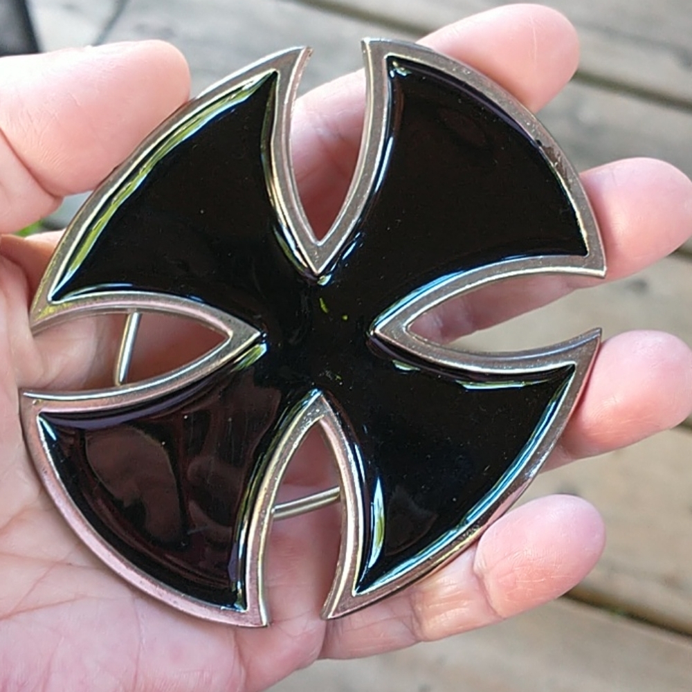 NWOT Iron Cross Anarchy Belt Buckle